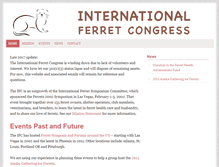 Tablet Screenshot of ferretcongress.org